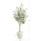 5ft. Eucalyptus Artificial Tree in White Planter